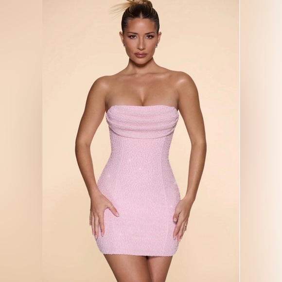 Oh Polly Dresses & Skirts - Oh Polly Blush Strapless Mini Dress